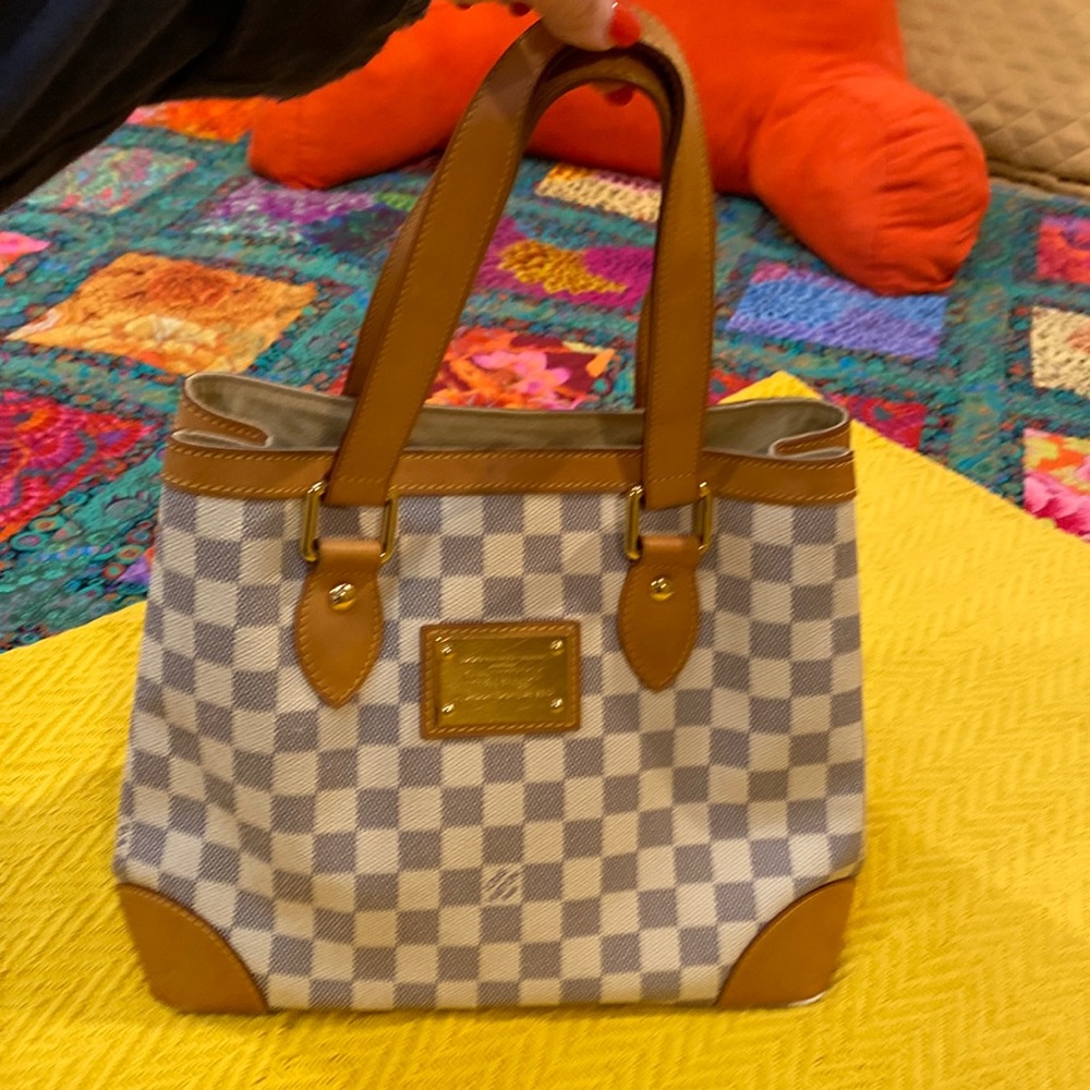 Louis Vuitton Hampstead Damier Azur handbag